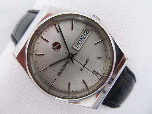 RADO VOYAGER DAYDATE STAINLESS STEEL AUTOMATIC MENS WATCH
