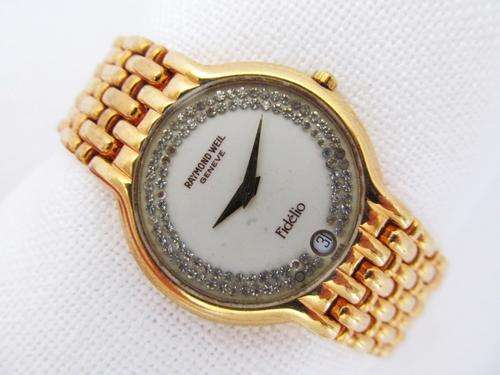 RAYMOND WEIL FIDELIO 18kt GOLDPLATED QUARTZ LADIES WATCH