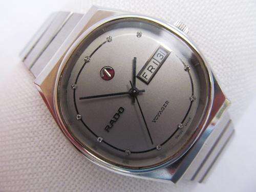 RADO VOYAGER DAY/DATE STEEL AUTOMATIC MEN'S WATCH