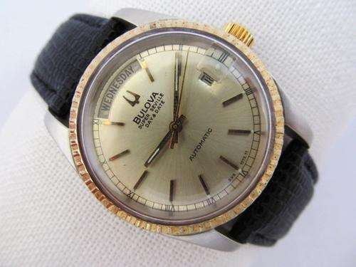 BULOVA SUPER SEVILLE 18KGP/STAINLESS STEEL AUTOMATIC MENS WATCH - MAKE ME AN OFFER?!