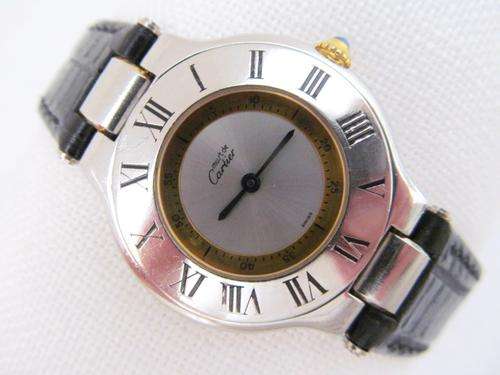 MUST DE CARTIER 21 STAINLESS STEEL QUARTZ UNISEX WATCH