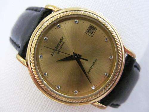 RAYMOND WEIL GENEVE MENS 18kt GOLD PLATED WATCH 2910