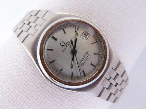 OMEGA DE VILLE LADIES STAINLESS STEEL WATCH QUARTZ DATE