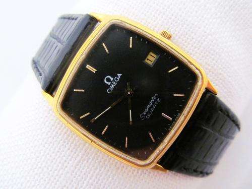 OMEGA SEAMASTER DATE GOLDPLATED QUARTZ MENS WATCH - OPEN TO OFFERS?