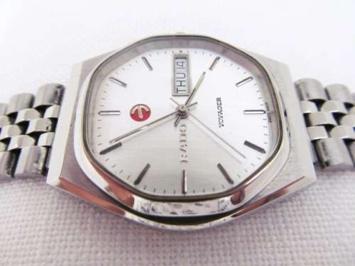 Vintage Rado Voyager Automatic Stainless Steel Mens Watch