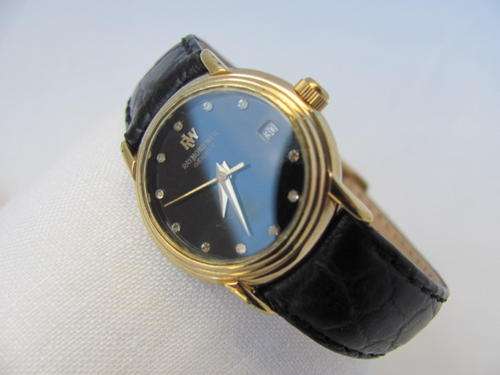 RAYMOND WEIL GENEVE DATE AUTO LADIES WATCH, BLACK DIAL