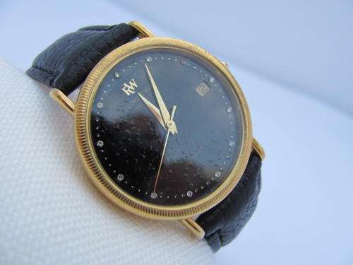 RAYMOND WEIL GENEVE MENS WATCH 2809 black coinrim bezel