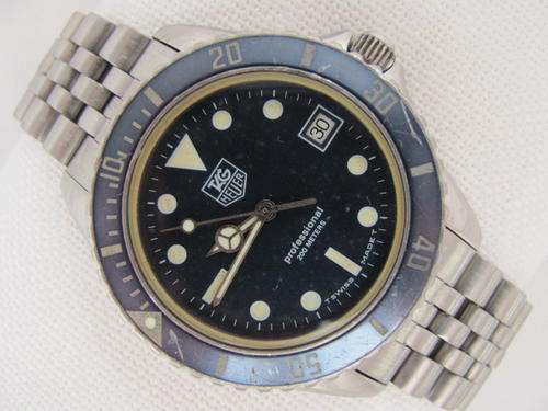 RARE TAG HEUER 1000 SERIES SS QUARTZ MENS DIVERWATCH