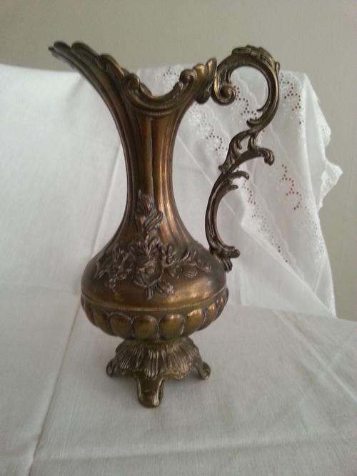 Gorgeous marked Italian brass/copper/pewter vase - large