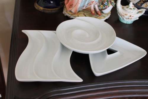 3 snack plates