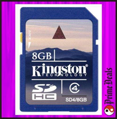 KINGSTON SDHC 8Gb Memory Card - SECURE DIGITAL HIGH CAPACITY - 100% Original Product!!!
