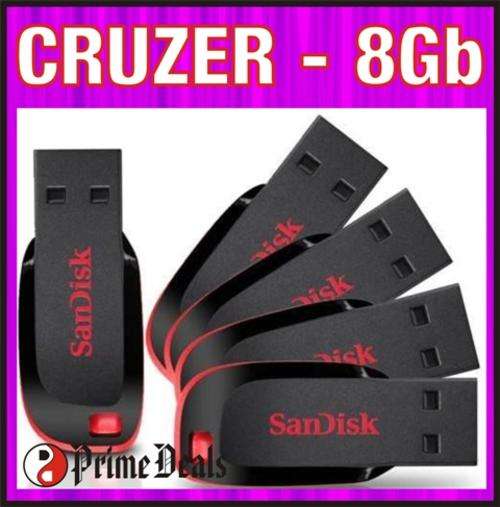 SANDISK CRUZER BLADE FLASH DRIVE - 8Gb - Plenty of Space!!! - 100% Original Product!!!