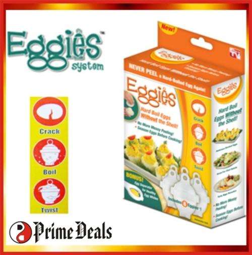 *WOW* EGGIES - No More Messy Peeling! - Season eggs before cooking! - CRACK, COOK & TWIST!!