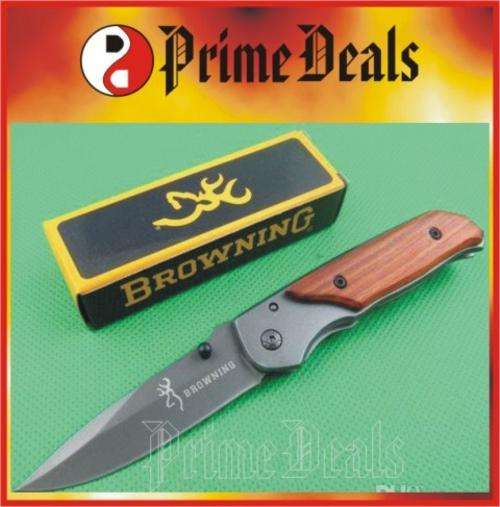 4 to Go!! BROWNING 332 POCKET KNIFE - High Carbon Stainless Steel Blade! GR8 QUALITY!!