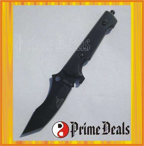 3 to Go! GERBER 1530 HUNTING / RESCUE FIXED BLADE KNIFE - Blackwood Handle - Nylon Sheath - SOLID!!