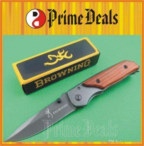 4 to Go!! BROWNING 332 POCKET KNIFE - High Carbon Stainless Steel Blade! GR8 QUALITY!!