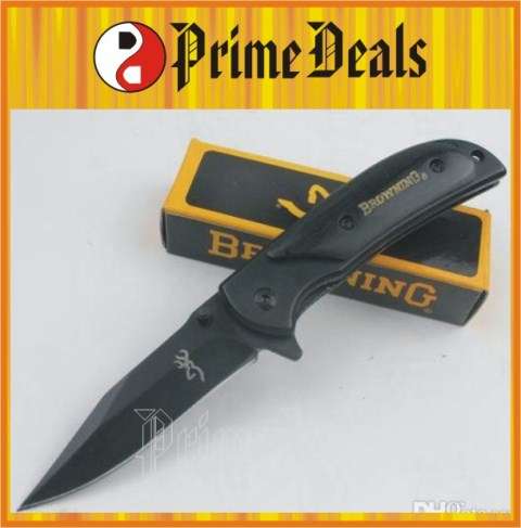 3 to Go!! BROWNING 338-D "Black Falcon" POCKET KNIFE - 440 S/Steel Blade! GR8 QUALITY!! SHARP!!