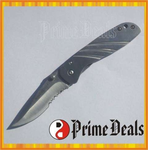 6 to Go!! WINCHESTER HALF-SERRATED FOLDING KNIFE - Stainless Steel Blade! GREAT BILTONG KNIFE!!