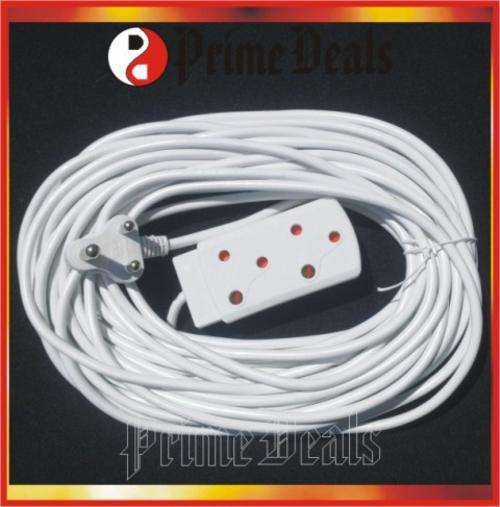 2 to GO!! 20m EXTENSION CORD with a TWO-WAY MULTI-PLUG - 16A, 250V PLUG - GET IT NOW!!