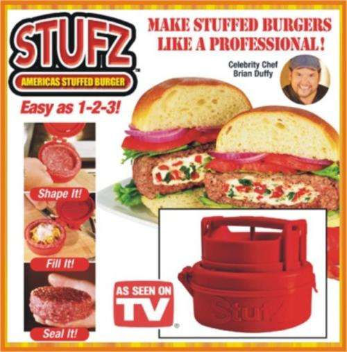 20 to Go!! STUFZ - AMERICA'S STUFFED BURGER - Make Stuffed Burgers like a PRO!! LIMITED OFFER!!