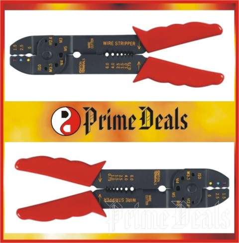 4 to GO!! 8" CRIMPING TOOL - Wire Cutter / Wire Stripper / Ignition Terminals / ISO - GREAT SAVINGS!