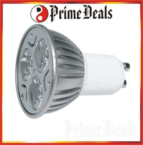 REDISSON 4W GU10 3LED HIGH POWER SPOT LIGHT BULB - Each Bulb individually Blister Packed!