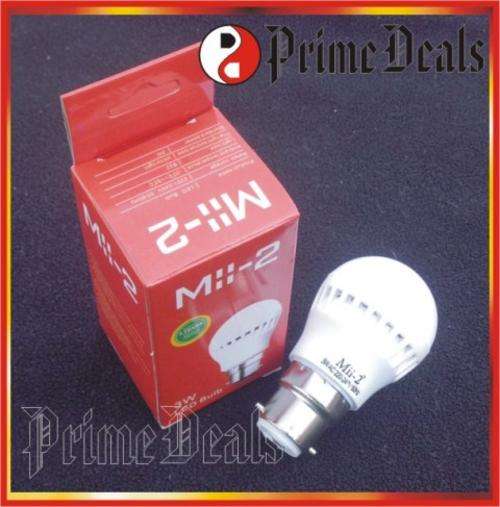 3W B22 BAYONET LED BULB - Energy Saving - Long Life - 6 available!!