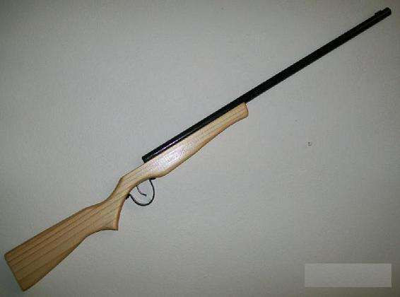 Wooden toy gun