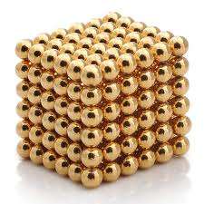 Gold Neocube- 216, 5mm magnetic spheres