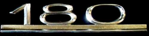 1960's MERCEDES 180 CHROME BADGE IN VERY GOOD CONDITION