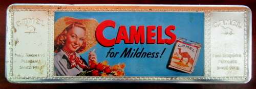 Vintage Camels Cigarette Tin.
