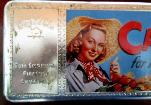 Vintage Camels Cigarette Tin.
