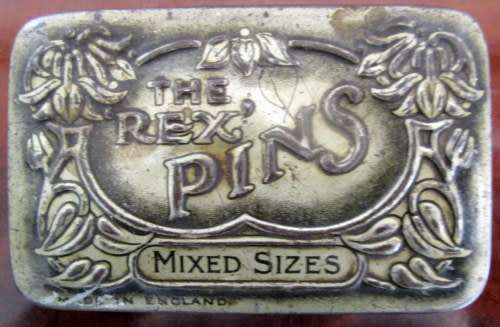 THE ANTIQUE REX'S PINS TIN