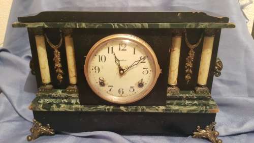 Antique Gothic mantel / bookshelf clock