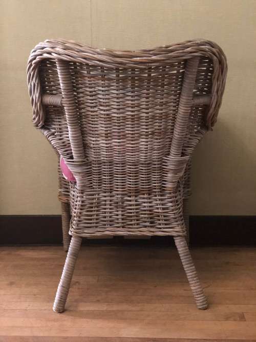 Cane Wicker Chairs - Full Set of 8 with Cushions Included