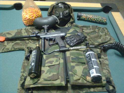 Paintball gun and lots more!