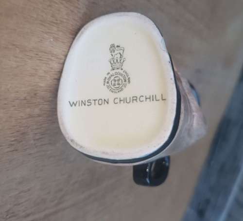 Royal Doulton `Winston Churchill` small Toby Jug