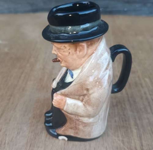 Royal Doulton `Winston Churchill` small Toby Jug