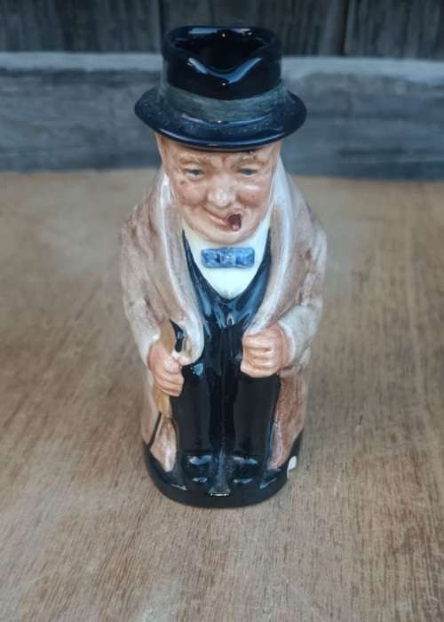 Royal Doulton `Winston Churchill` small Toby Jug