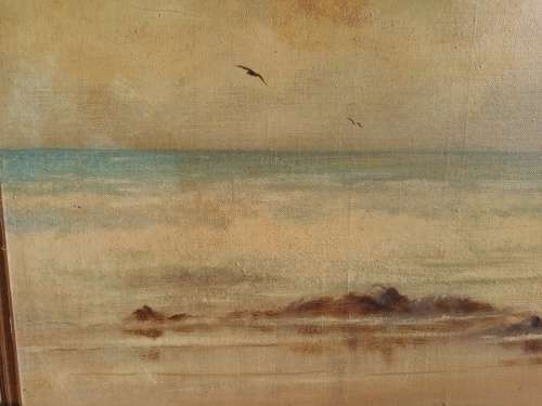 AG MORRIS 1980 Painting - Durban Bluff From Umhlanga: Early Morning