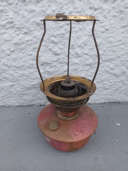 ANTIQUE French Lampe Veritas Oil Lamp