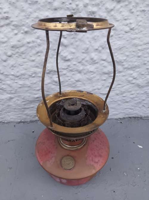 ANTIQUE French Lampe Veritas Oil Lamp