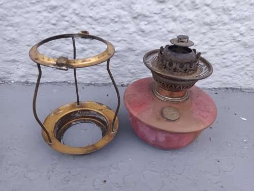 ANTIQUE French Lampe Veritas Oil Lamp
