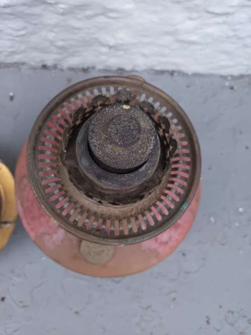 ANTIQUE French Lampe Veritas Oil Lamp