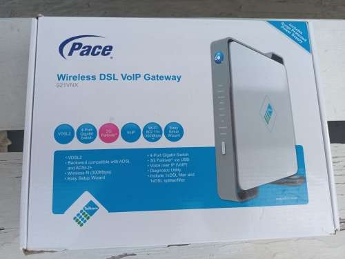 Pace 921VNX Wireless ADSL VDSL VoIP Gateway Router Modem with 3G USB Wifi