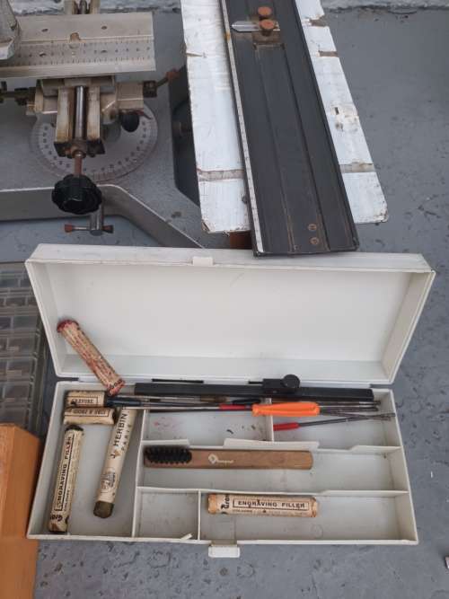 VINTAGE Gravograph Engraver Arm Pentograph Engraving Machine No. R2 5041373