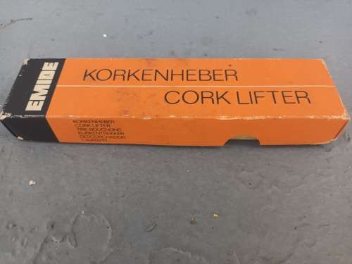 VINTAGE EMIDE KORKENHEBER CORK LIFTER GERMANY WINE OPENER IN ORIGINAL BOX