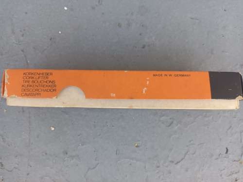 VINTAGE EMIDE KORKENHEBER CORK LIFTER GERMANY WINE OPENER IN ORIGINAL BOX