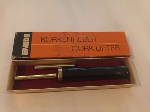 VINTAGE EMIDE KORKENHEBER CORK LIFTER GERMANY WINE OPENER IN ORIGINAL BOX