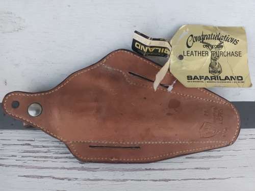 VINTAGE SAFARILAND S&W Monrovia Calif. Leather Gun Holster LG/FR 28